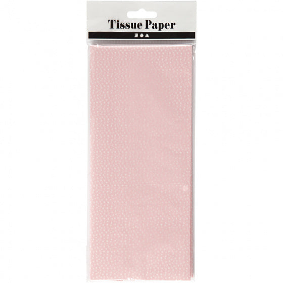 tissuepapier 50 x 70 cm roze 6 stuks