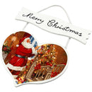 uithangbord Hart MDF 28 x 19 cm wit per stuk