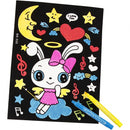 velours plaatjes zwart 25 x 19 cm 16 stuks