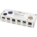 Glas- en Porseleinverf Kalk Kleur, 6st.