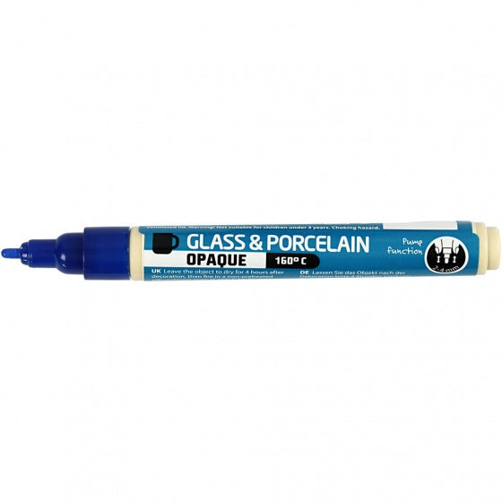 Glas- en Porseleinstift Dekkend - Donkerblauw