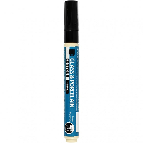 verfstift glas- & porselein contour zwart