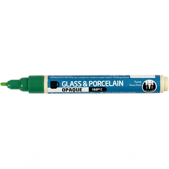 Glas- en Porseleinstift Dekkend - Groen