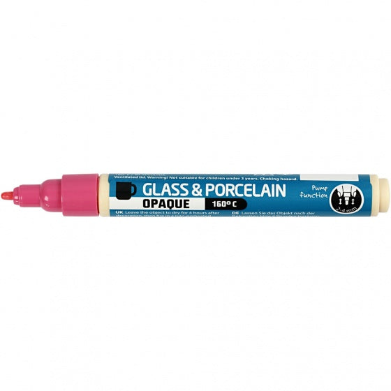 Glas- en Porseleinstift Dekkend - Roze