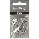 vleugeltjes 3,5 cm 6 stuks zilver