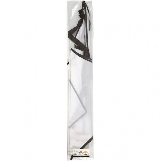 vlieger 60 x 130 cm wit