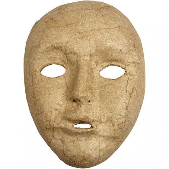 volledig masker 17,5 x 12,5 cm papier-maché
