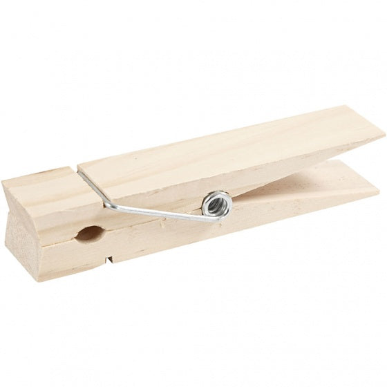 wasknijper berkehout unisex 15 x 3,5 cm
