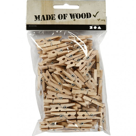 Mini Wasknijpers, 100st.