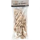 wasknijperset berkehout 4,8 x 0,6 cm 50 stuks