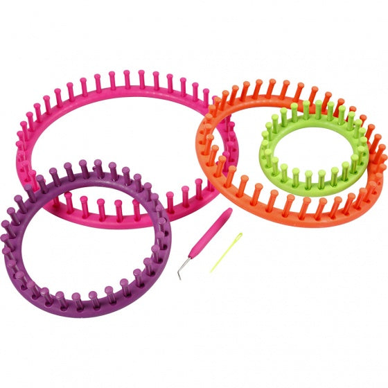 weefgetouwen kunststof 12-27 cm 6-delig