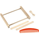 weefraam 26,5 x 24 cm hout blank 5-delig