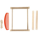 weefraam 26,5 x 24 cm hout blank 5-delig