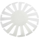 weefsjabloon mand 14 x 8 cm wit 10 stuks