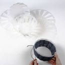 weefsjabloon mand 14 x 8 cm wit 10 stuks