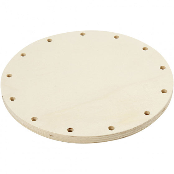 weefsjabloon mand 18 x 1 cm hout blank