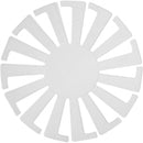 weefsjabloon mand 8 x 6 cm wit 10 stuks