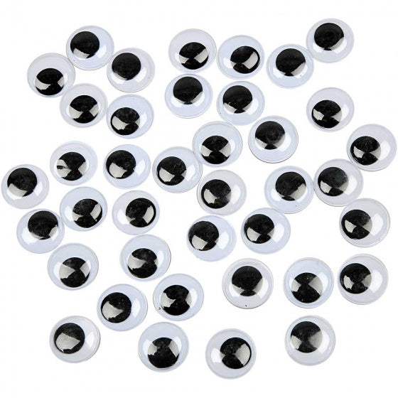 wiebelogen junior 20 mm zwart/wit 500 stuks