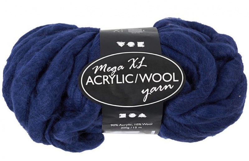 XL Garen van Acvryl - Donkerblauw, 15m