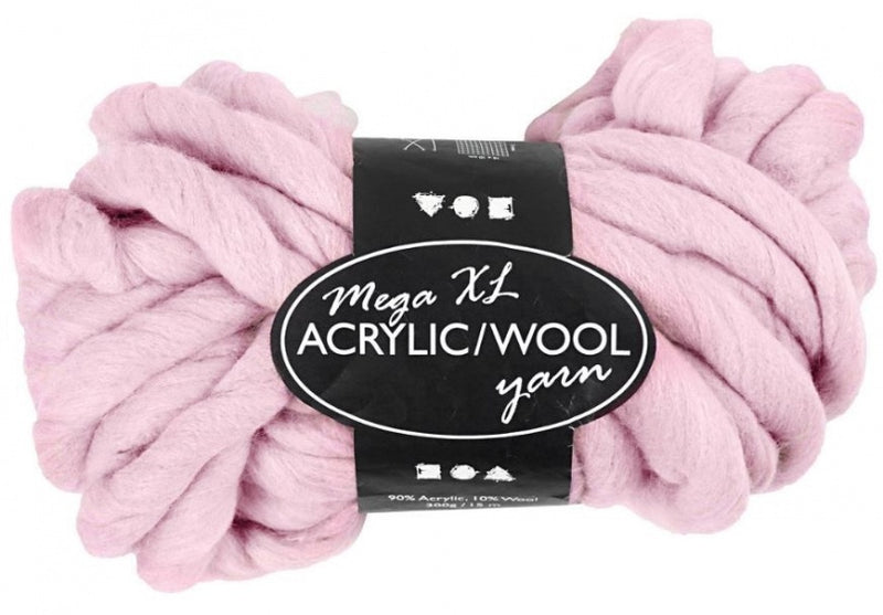 XL Garen van Acvryl - Roze, 15m