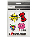 zachte stickers 'I Love Mom' 5 stuks