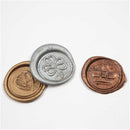 Zegel was goud/zilver/brons 10 cm 3 stuks
