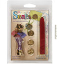 zegelset rood/paars 18 mm 1 set