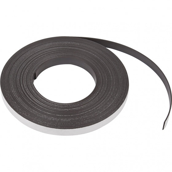 zelfklevende magneetband 12,5 mm / 1,5 mm zwart 1 meter