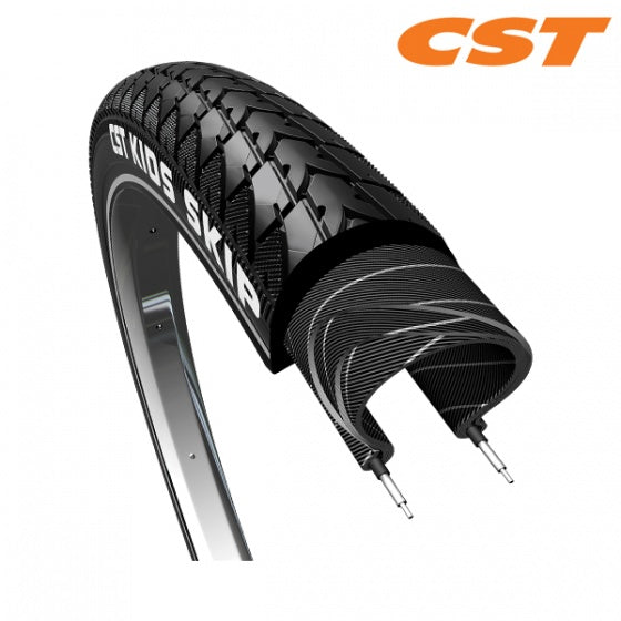 Buitenband CST Skip Kids 20 x 1.75" / 47-406mm - zwart met reflectie