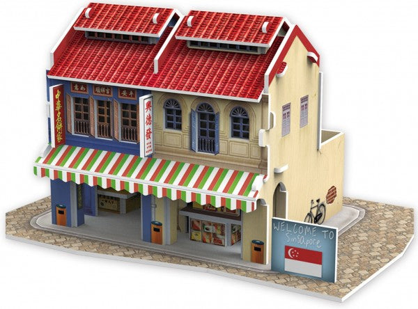 3D puzzel Chinatown Singapore 16,5 cm foam 32 stukjes