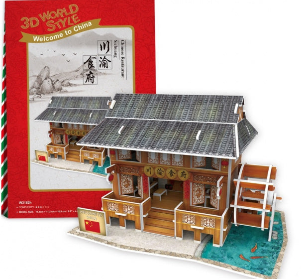 3D puzzel Chinese Restaurant Sichuang foam 53 stukjes
