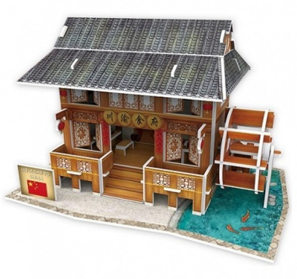 3D puzzel Chinese Restaurant Sichuang foam 53 stukjes