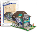 3D puzzel Flower House France 16,5 cm foam 31 stukjes