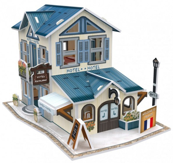 3D puzzel Hotel France 16,5 cm foam 32 stukjes