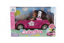Auto 21cm met Cute Girl 10cm en hondje