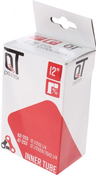 binnenband 12 inch (47/62-203) AV 45° (43 mm) zwart