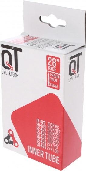 binnenband 27/28 inch (18/25-622/630) FV 52 mm zwart