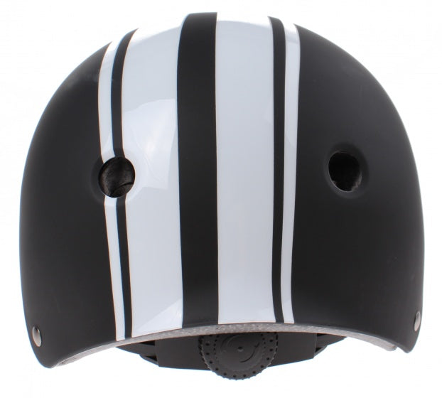 fietshelm Xcool 2.0 Stripes zwart/wit maat 55/58 cm