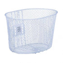 fietsmand kinderfiets 6,5 liter staal wit