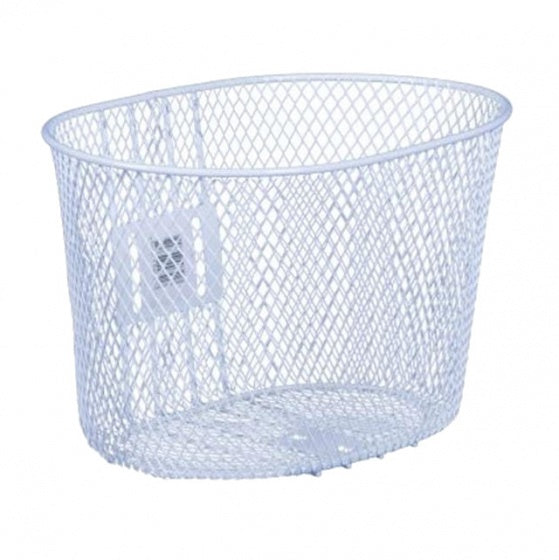 fietsmand kinderfiets 6,5 liter staal wit