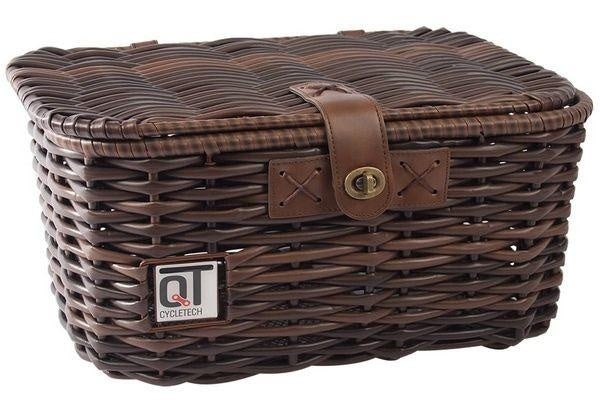 fietsmand Modena voordrager bruin 17,5 liter