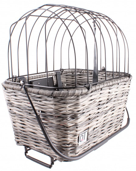 hondenmand Roma voor/achter 24 liter grijs