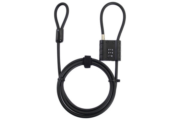 kabelslot cijfercombinatie 2000 x 6 mm zwart