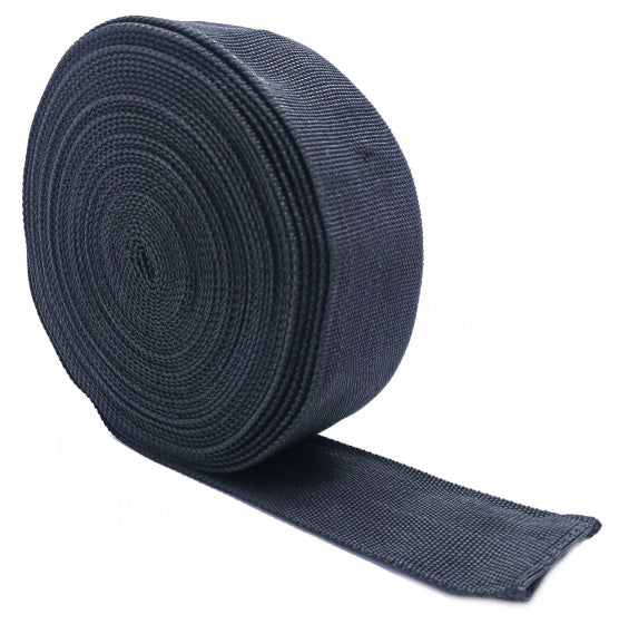 kettingslothoes 5 cm x 10 meter nylon zwart