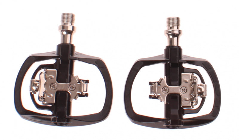 klikpedalen set SPD Combi 9/16 inch zwart