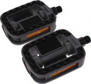 platformpedalen set 9/16 inch stadsfiets zwart/grijs