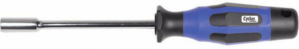 dopschroevendraaier 8x125mm staal/kunststof blauw