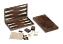 backgammon 44 x 25 x 5 cm hout bruin 9-delig