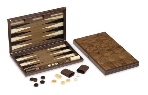 backgammon 50,5 x 31 x 5 cm hout bruin 9-delig
