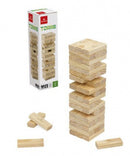 behendigheidsspel Jenga 7,5 x 2,3 cm hout beige 57-delig